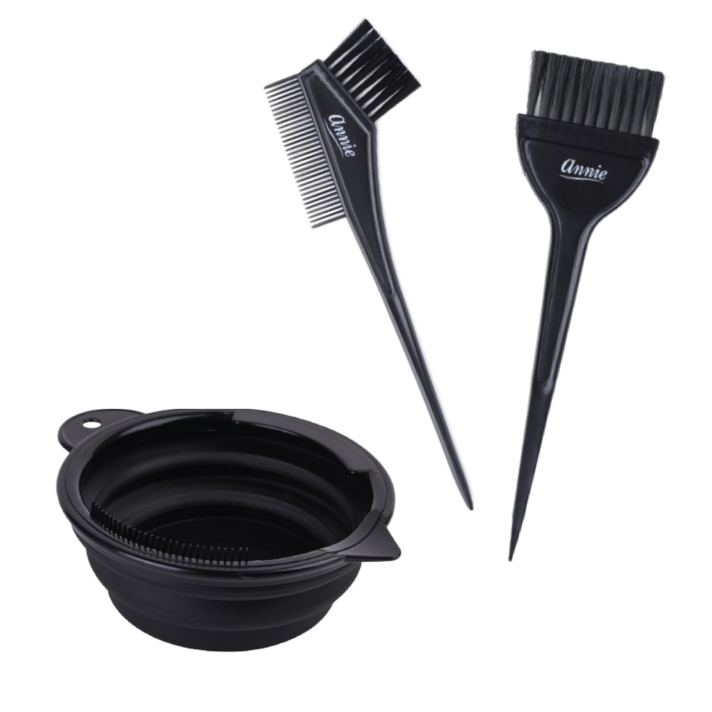 Annie Hair Coloring Kit, 3 Pieces, Black