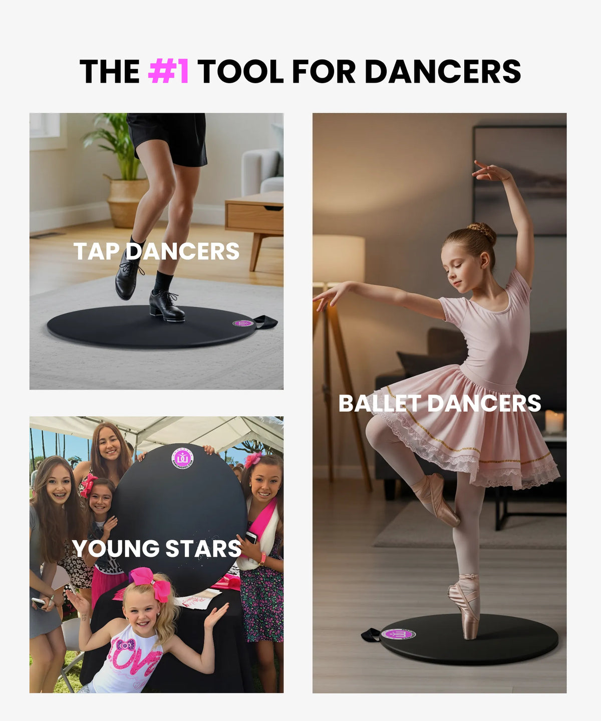 Marley Turning Board for Dancers — Portable Dance Practice Disc