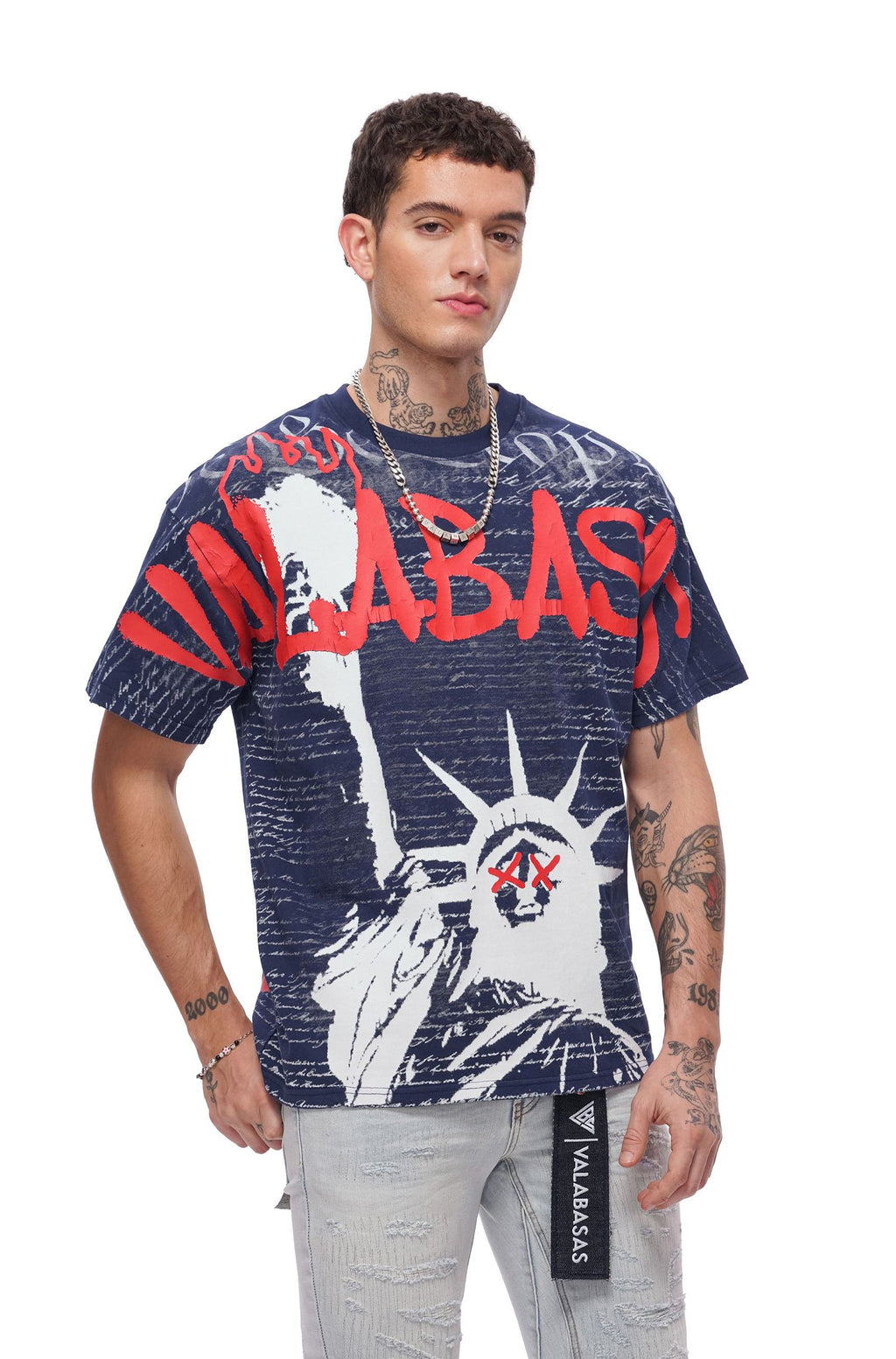 Valabasas Freedom Tee - Navy Blue