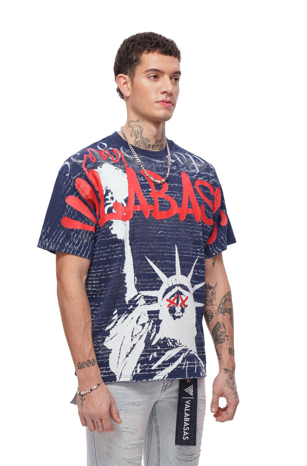 Valabasas Freedom Tee - Navy Blue